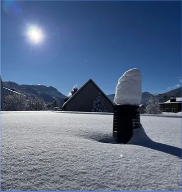 Mit ERV, Schneedecke auf Ventil